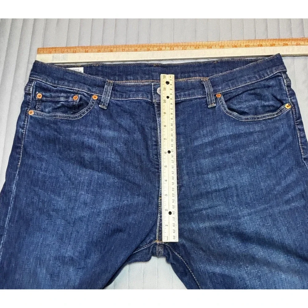 Levis Premium 511 Slim Fit Dark Wash Blue Denim Jeans Mens W40 L32